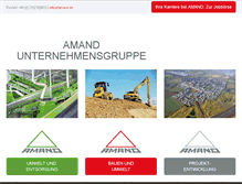 Tablet Screenshot of amand.de